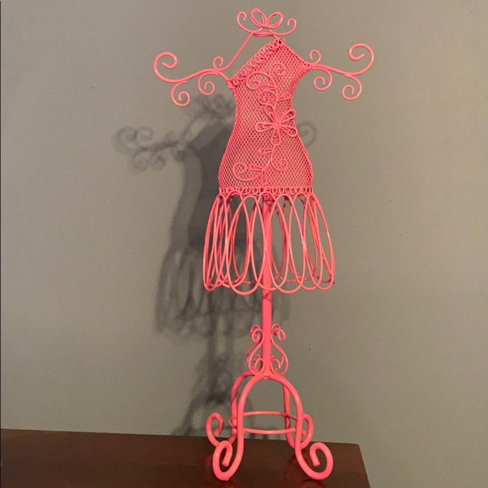 Metal Dress Form Jewelry Organizer